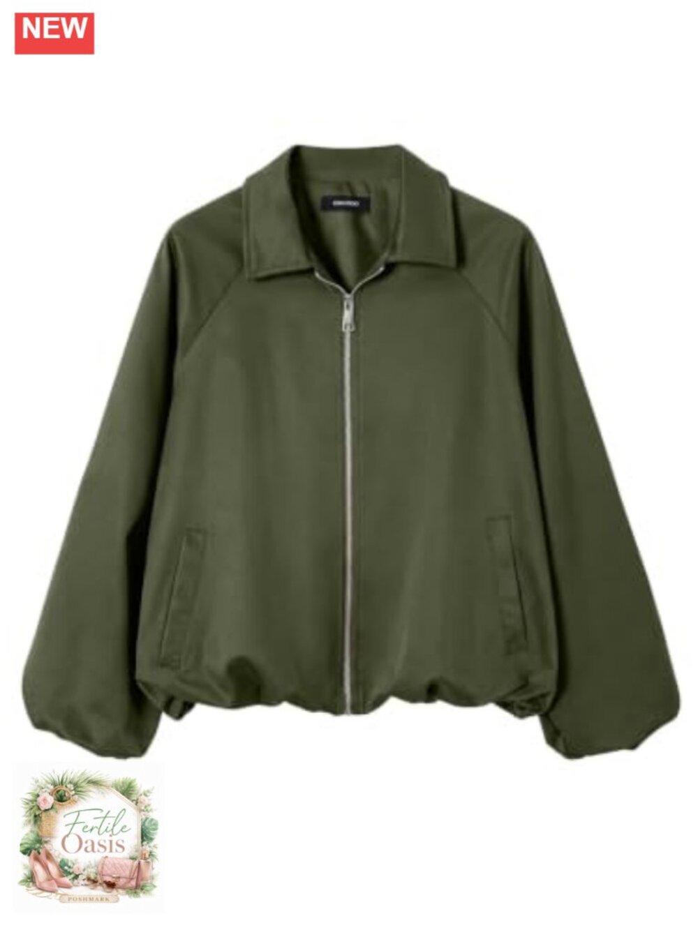 Dokotoo Casual Zip Up Bomber Jacket for Women Long Sleeve Lightweight